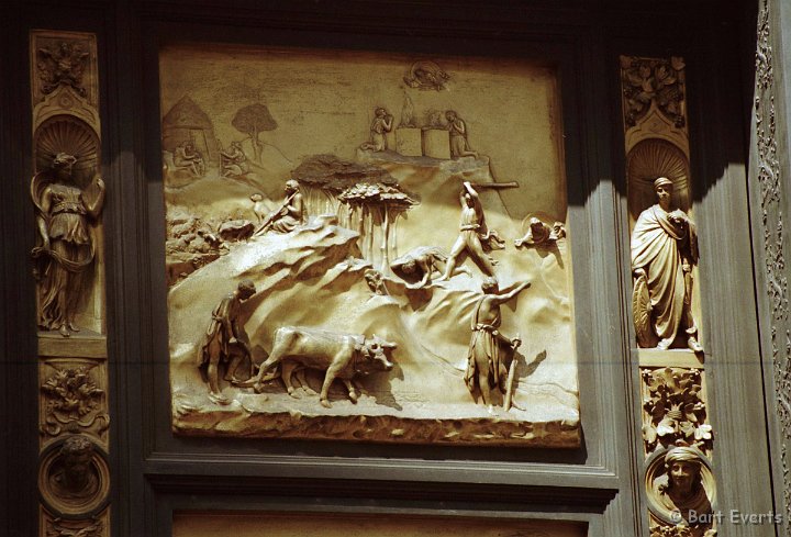 Scan10018.JPG - detail of the Porta del Paradiso (Ghiberti, 1425-52) of the Battistero die San Giovanni