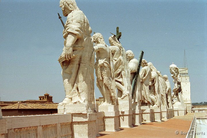Scan10120.jpg - Statues on top of the Facade of the Saint Peter